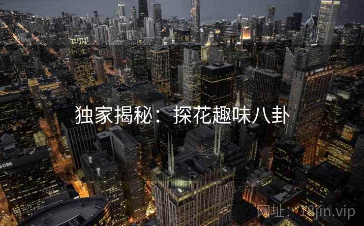 独家揭秘:探花趣味八卦